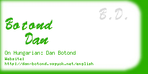 botond dan business card